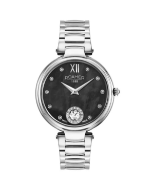 Women Klassisch Swiss Quartz Watch ROAMER 600843 41 59 50 Schwarz Dial 38mm