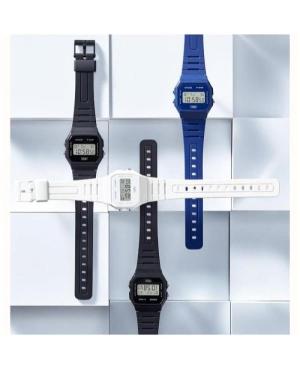 Men Sports Japan Quartz Digital Watch Alarm CASIO F-91WB-2A1EF Blau Dial 34mm image 1