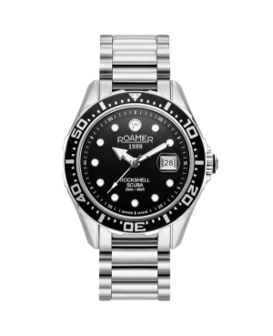Men Sports Diver Swiss Quartz Watch ROAMER 220858 41 85 50 Modrá Dial 44mm