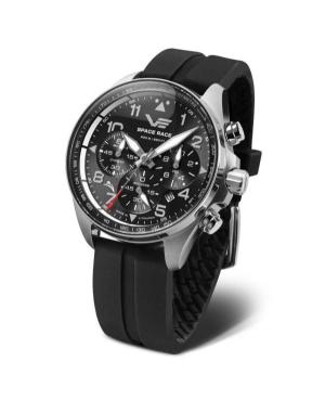 Men Diver Quartz Analog Watch Chronograph VOSTOK EUROPE 6S20-325A741SLBK Schwarz Dial 46mm