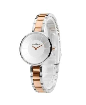 Moteriškas Klasikinis Japoniškas Kvarcinis Rodyklinis Watch JORDAN KERR AW170/IPG Balta Dial image 1