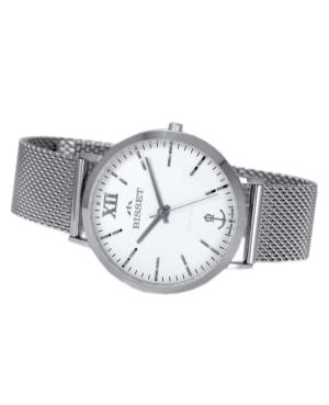 Men Klassisch Swiss Quartz Analog Watch BISSET BSFE65SISX05BX Weiß Dial 40mm image 3