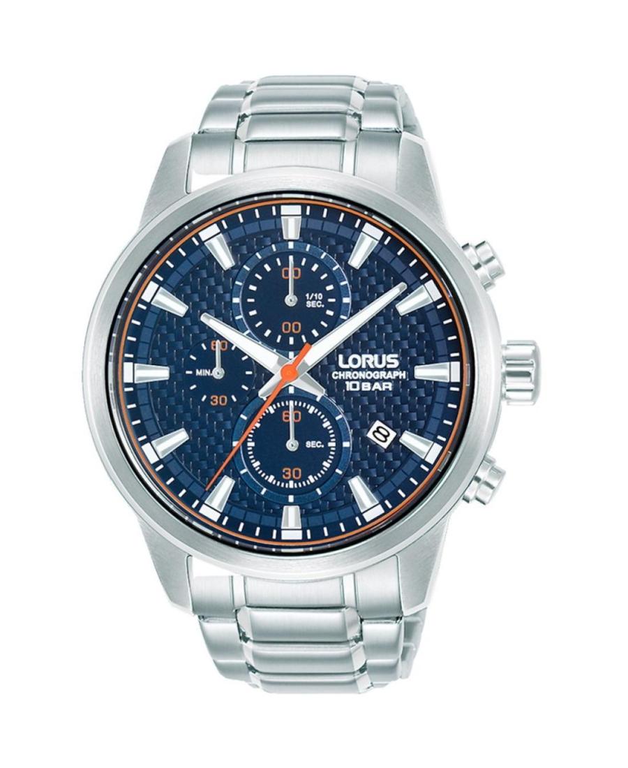 Mężczyźni klasyczny Japonia kwarcowy analogowe Zegarek Chronograf LORUS RM329HX-9 Niebieska Wybierz 44mm