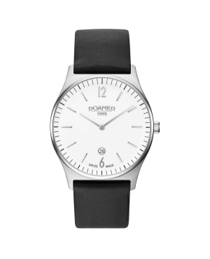 Men Classic Swiss Quartz Watch ROAMER 650810 41 15 05 White Dial 40mm