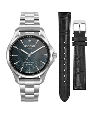 Women Sports Swiss Quartz Watch ROAMER 865847 41 80 50 Black Dial 36mm