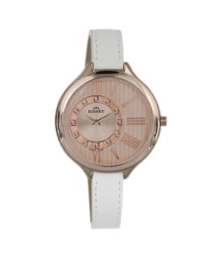 Women Fashion Swiss Quartz Analog Watch BISSET BSAE20RRRX03BX Golden Dial 42mm