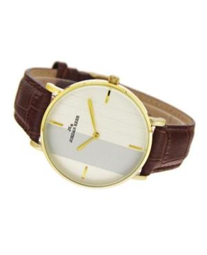 Men Klasické Japan Quartz Analog Watch JORDAN KERR RA1332/IPG/BROWN Silver color Dial 40mm image 1