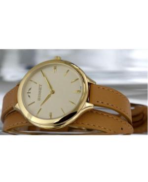 Women Fashion Swiss Quartz Analog Watch BISSET BSAE20GIGX03BX Gold color Dial 46mm