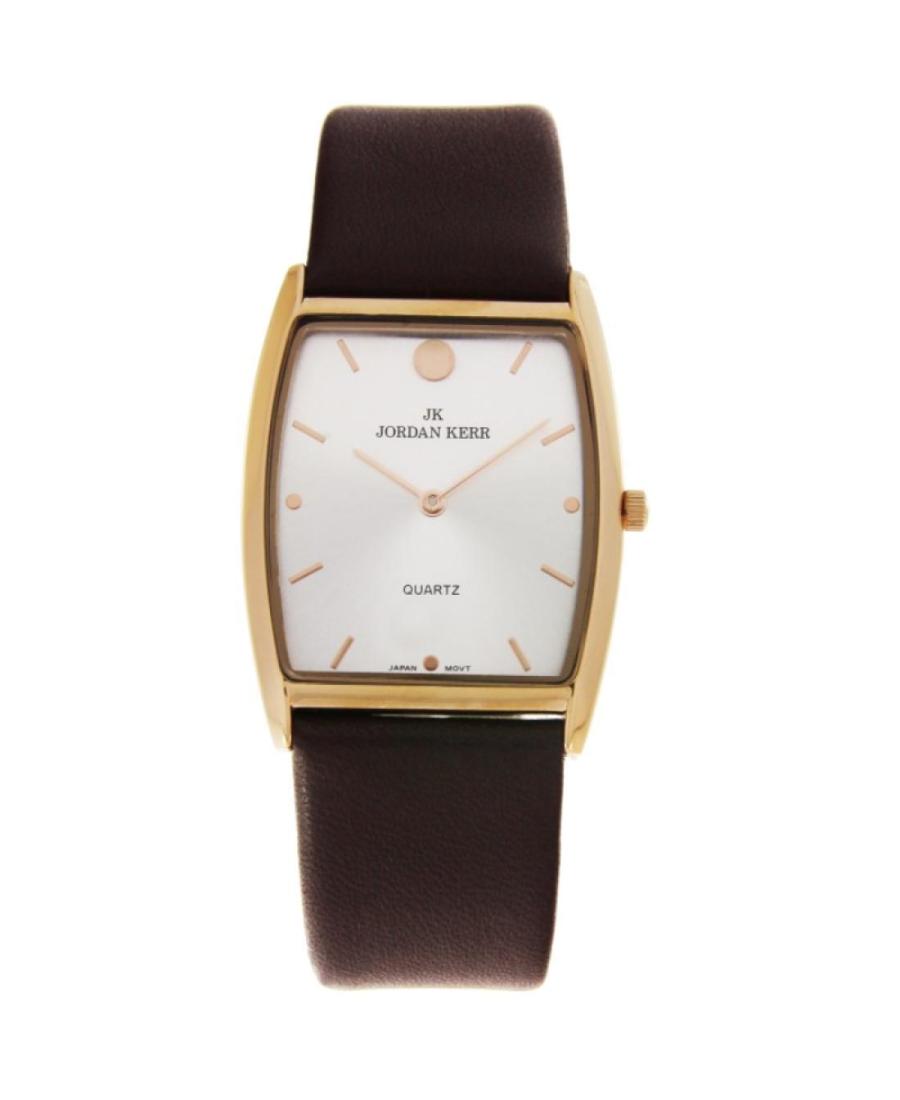 Moteriškas Klasikinis Kvarcinis Rodyklinis Watch JORDAN KERR B2233/IPRG/BR Perlamutrinis Dial 30.6mm