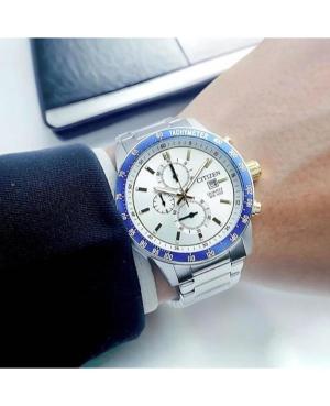 Men Classic Japan Quartz Analog Watch CITIZEN AN3686-53A Silver Dial 44mm image 2