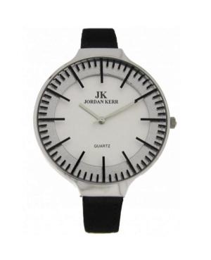 Женские Fashion Японские Кварцевые Аналоговый Часы JORDAN KERR C2735ALX/IPS/BLACK Серебряного цвета Циферблат 40mm
