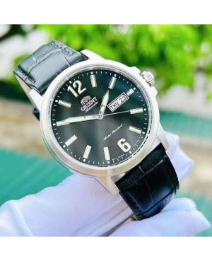Vyriškas Klasikinis Japoniškas Kvarcinis - elektroninis, Solar Rodyklinis Watch ORIENT RA-AA0C04B39B Juodas Dial 42mm image 4