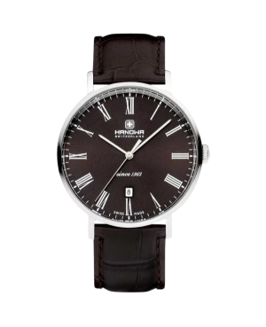 Mężczyźni klasyczny kwarcowy Zegarek HANOWA HAWGB0001002 Brązowy Wybierz 41mm