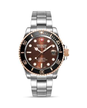 Mężczyźni sportowy Diver Luxury Szwajcar kwarcowy analogowe Zegarek SWISS MILITARY HANOWA SMWGL0006360 Czerwony Wybierz 41mm