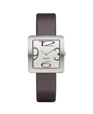 Women Fashion Quartz Watch M&M M11956-523 Silver Dial 29mm