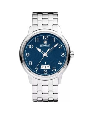 Men Classic Quartz Watch HANOWA HAWGH0001104 Blue Dial 44mm