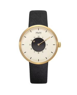 Kobiety Moda kwarcowy Zegarek M&M M11950-411 Złoty kolor Wybierz 36mm