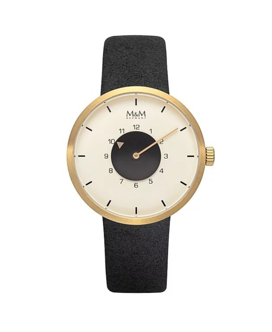 Women Fashion Quartz Watch M&M M11950-411 Gold color Dial 36mm