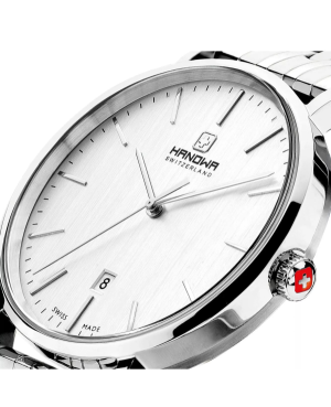 Men Klassisch Quartz Watch HANOWA HAWGH0001401 Silver Dial 41mm image 2