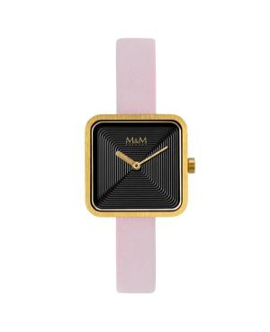Women Fashion Quartz Watch M&M M11951-639 Black Dial