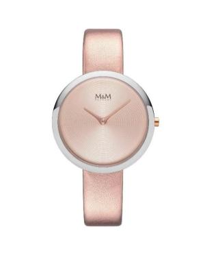 Women Fashion Quartz Watch M&M M11944-949 Pink Dial 34mm