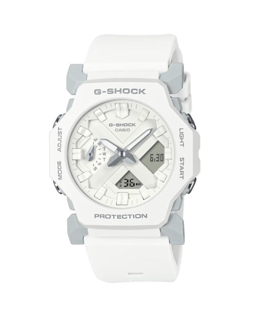 Mężczyźni sportowy Funkcjonalny Diver Japonia kwarcowy cyfrowe Zegarek Timer CASIO GA-2300-7AER G-Shock Biały Wybierz 42.1mm