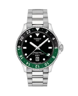 Mężczyźni klasyczny sportowy Diver Szwajcar kwarcowy analogowe Zegarek TISSOT T120.852.11.051.00 Zielony Wybierz 40mm