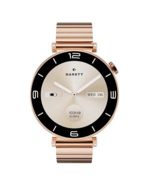 Женские Умные часы Спортивные Fashion Наручные Часы GARETT Rose Gold Solid steel