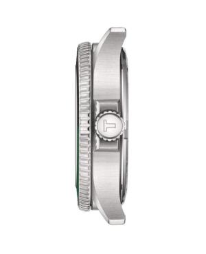 Vyriškas Klasikinis Sportinis Diver Swiss Kvarcinis Rodyklinis Watch TISSOT T120.852.11.051.00 Žalia Dial 40mm image 4