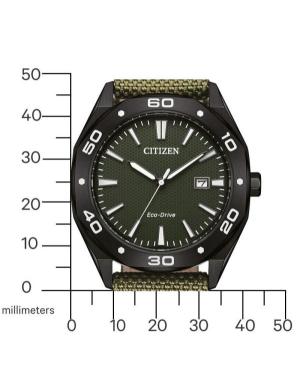 Men Sports Japan Eco-Drive Analog Watch CITIZEN BM7635-01X Zelená Dial 41mm image 5