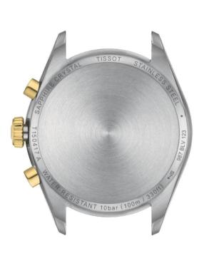 Men Classic Swiss Quartz Analog Watch Chronograph TISSOT T150.417.22.031.00 Silver Dial 40mm image 4