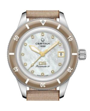 Women Classic Diver Luxury Swiss Automatic Analog Watch CERTINA C036.207.18.116.00 Mother of Pearl Dial image 4