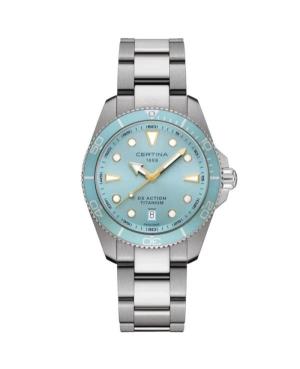 Men Klassisch Sports Diver Swiss Quartz Analog Watch CERTINA C048.410.44.351.00 Blau Dial 40mm