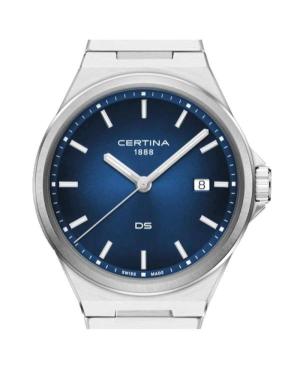 Men Klassisch Swiss Quartz Analog Watch CERTINA C043.410.11.041.00 Blau Dial image 6