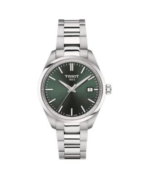 Kobiety klasyczny Szwajcar kwarcowy analogowe Zegarek TISSOT T150.210.11.091.00 Zielony Wybierz 34mm
