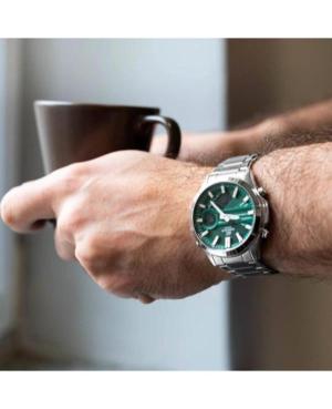 Men Functional Klasické Japan Quartz Analog Watch Alarm CASIO EFV-C120D-3AEF Zelená Dial 45mm image 2