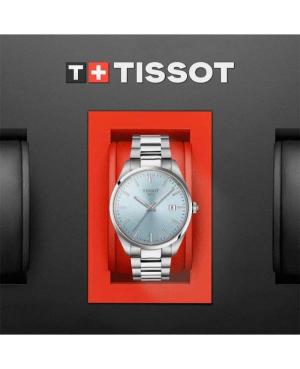 Men Classic Swiss Quartz Analog Watch TISSOT T150.410.11.351.00 Blue Dial 40mm image 2