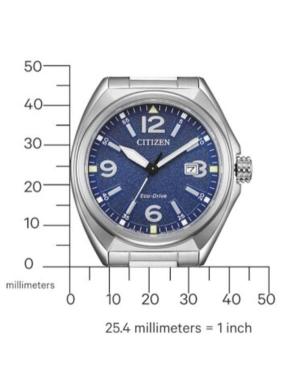 Men Klasické Japan Eco-Drive Analog Watch CITIZEN AW1571-76L Modrá Dial 40mm image 5