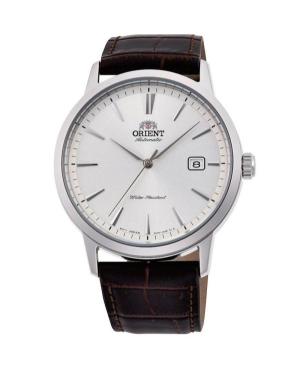 Men Klasické Japan Automatic Analog Watch ORIENT RA-AC0F07S30B Silver Dial 42mm