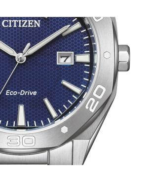 Mężczyźni klasyczny Japonia bateria słoneczna analogowe Zegarek CITIZEN BM7631-52L Niebieska Wybierz 41mm image 2
