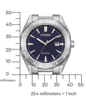 Mężczyźni klasyczny Japonia bateria słoneczna analogowe Zegarek CITIZEN BM7631-52L Niebieska Wybierz 41mm image 3