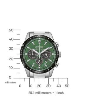 Men Sports Japan Eco-Drive Analog Watch CITIZEN CA4624-56X Zelená Dial image 4