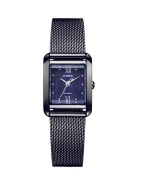 Women Klasické Japan Eco-Drive Analog Watch CITIZEN EW5597-63L Modrá Dial 21.5mm