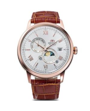 Men Classic Japan Automatic Analog Watch ORIENT RA-AK0801S30B Silver Dial 41.5mm