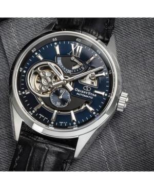 Men Klasické Luxury Japan Automatic Analog Watch Skeleton ORIENT STAR RE-AV0005L00B Modrá Dial 41mm image 3
