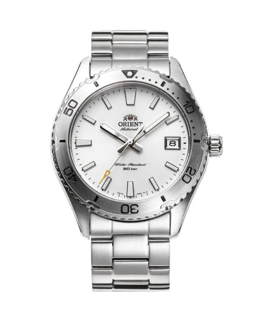 Men Sports Klasické Diver Japan Automatic Analog Watch ORIENT RA-AC0Q03S30B Bílá Dial 40mm