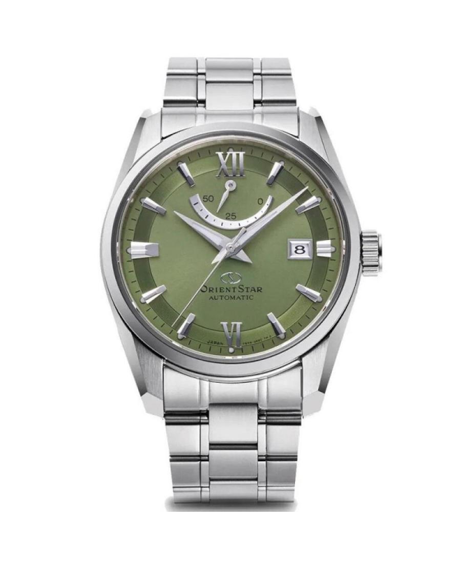 Vyriškas Klasikinis Japoniškas Kvarcinis - elektroninis, Solar Rodyklinis Watch ORIENT STAR RE-AU0107E00B Žalia Dial