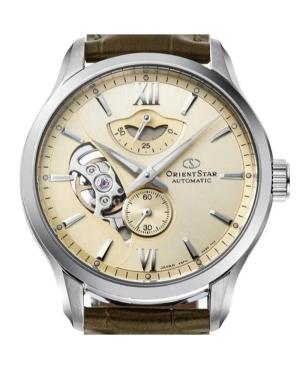 Men Klassisch Luxury Japan Automatic Analog Watch Skeleton ORIENT STAR RE-AV0B10G00B Gold color Dial 41mm image 3