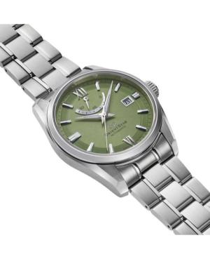 Vyriškas Klasikinis Japoniškas Kvarcinis - elektroninis, Solar Rodyklinis Watch ORIENT STAR RE-AU0107E00B Žalia Dial image 7