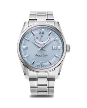 Men Klasické Japan Automatic Analog Watch ORIENT STAR RE-AU0109L00B Modrá Dial 39.3mm